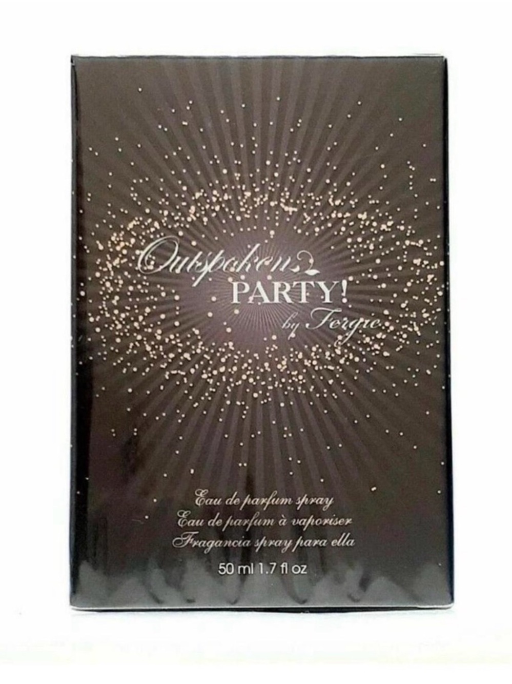 Fergalicious Outspoken Party! Women's Fragrance - Black with Gold Accents
